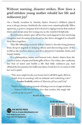 "One Ripple at a Time" book back cover